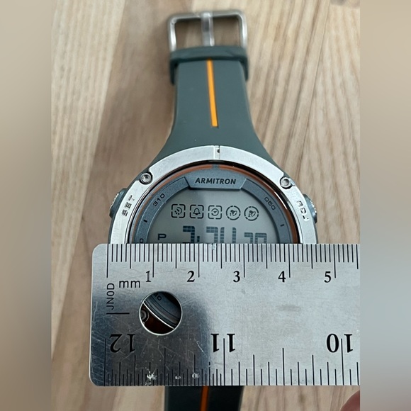 Armitron Sport Men’s Watch Digital Chronograph Orange and Gray Strap - Picture 11 of 13